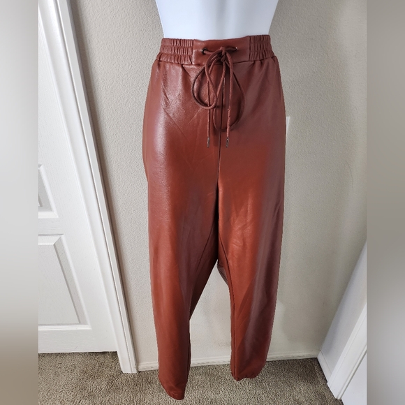 21 Saints faux leather joggers pants XL - Picture 4 of 9